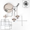 Moderne Cluster-hanglamp Gastor met drie ronde rookglazen kappen voor de eettafel