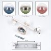 Moderne zandkleurige bolvormige wandlamp Gastor met 3 gesloten glazen kappen