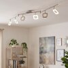 Moderne LED-plafondlamp Villenauxe met 6 draaibare lichtkoppen, 3000 Kelvin warmwit