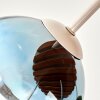 Cluster-plafondlamp Gastor met 5 ronde glazen bollen in blauw, groen, koperkleurig en helder