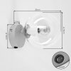 Moderne wandlamp Gastor met ronde amberkleurige glazen bol en E14-fitting