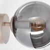 Moderne bol-wandlamp Gastor in zandkleur, 2-delige set met ronde vorm