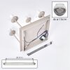 Moderne zandkleurige cluster-plafondlamp Koyoto met 4 ronde glazen bollen