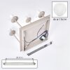 Moderne cluster-plafondlamp Ripoll met 4 witte glazen bollen en zandkleurig metalen armatuur