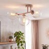 Cluster-plafondlamp Gastor met drie heldere glazen bollen, moderne armatuur, E14