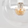 Cluster-plafondlamp Gastor met drie heldere glazen bollen, moderne armatuur, E14