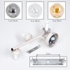 Moderne 3-lichts wandlamp Gastor met glazen bollen in helder, amber en rookkleur