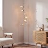 Moderne vloerlamp Ripoll met zes heldere glazen bollen, ronde vorm, E14