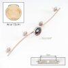 Moderne plafondlamp Koyoto met 4 amberkleurige glazen bollen, in ronde vorm