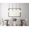 Globo Maxy 4-lichts hanglamp voor eettafel met peervormige kappen en E27, klassiek