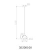 Eva NOWA ronde hanglamp voor eettafel G9 Ø 20 cm, modern design met elegante vorm