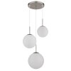 NOWA Kop 3-lichts hanglamp met bolvormige kappen voor eetkamer, modern, E27
