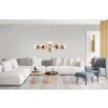 NOWA Pilar globe hanglamp 8-lichts modern design E27 40 Watt 38 cm woonkamer