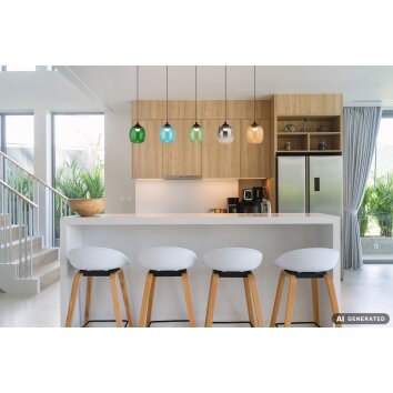 NOWA Minara LED langwerpige pendellamp hanglamp modern voor eetkamer 27W 3000K 3300 lm