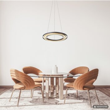 NOWA Rilas LED moderne verstelbare ronde plafondlamp voor eetkamer, 3000K 850 lm 9W