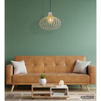 Mateo NOWA moderne kooilamp hanglamp E27 ø 40 cm voor eetkamer en woonkamer