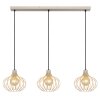 NOWA Mateo 3-lichts hanglamp (pendellamp) modern voor eetkamer en keuken, E27, 60W, 103 cm