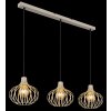 NOWA Mateo 3-lichts hanglamp (pendellamp) modern voor eetkamer en keuken, E27, 60W, 103 cm