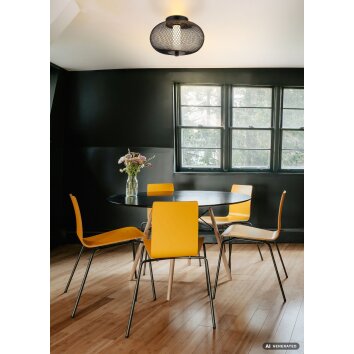 NOWA Astari LED ronde plafondlamp en plafonnière modern Ø 35 cm voor eetkamer, hal