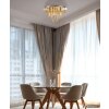 NOWA London modern-vintage 5-armige plafondkroonluchter met hangende elementen E14 Ø 46 cm