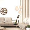 Steinhauer Sable moderne ronde hanglamp voor eetkamer en woonkamer, lengte 30 cm, Ø 30 cm, E27