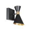 Steinhauer Preto hoekige wandspot GU10 met draaibare lampkop voor binnen, modern
