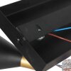 Steinhauer Preto hoekige wandspot GU10 met draaibare lampkop voor binnen, modern