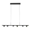 Steinhauer Marcadore LED balkpendel met draaibare spotkoppen, modern, 6-lichts, 120 cm