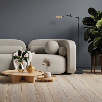 Steinhauer Soleil verstelbare LED leesvloerlamp 144 cm in modern design