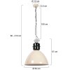 Steinhauer Frisk industriële hanglamp pendellamp E27 rond verstelbaar 50 cm