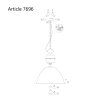 Steinhauer Frisk industriële hanglamp pendellamp E27 rond verstelbaar 50 cm
