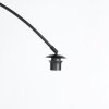 Steinhauer Curve booglamp, boogvloerlamp met gevlochten kap, modern, 210 cm, schakelaar