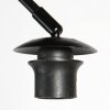 Steinhauer Curve boogvloerlamp met gevlochten kap E27 voor eetkamer en woonkamer