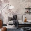 Steinhauer Zig-Zag boogvloerlamp met stoffen kap, leeslamp voor woonkamer, modern