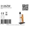 Steinhauer Animaux apenlamp, moderne decoratieve tafellamp met E27, 40,5 cm hoog