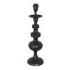 Steinhauer Oosterse Tafellamp Lyons met sculpturale gedraaide houten voet en dimbaar