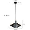 Steinhauer Cirque verstelbare hanglamp met ring en E27 fitting voor moderne eetkamer