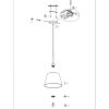 Steinhauer Sparkled Light hanglamp, pendellamp, verstelbaar, E27, 50 cm