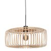 Steinhauer houten kooi-hanglamp Sparkled Light voor de eettafel, dimbaar en verstelbaar