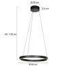 Steinhauer Mykty LED verstelbare ring hanglamp 2-lichts voor eetkamer en woonkamer