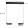 Steinhauer Mykty LED hanglamp voor eettafel modern rond 4-lichts, 13W 2700K 6500lm