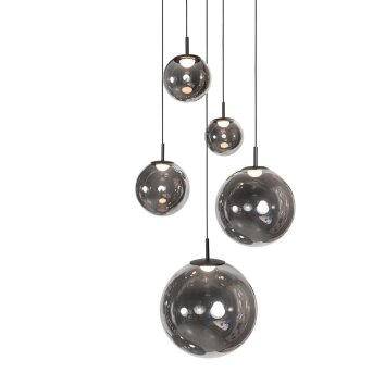 Steinhauer Bollique LED 5-lichts verstelbare bolvormige hanglamp 60 cm voor eetkamer