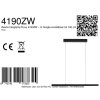 Steinhauer Fluxy LED verstelbare lineaire hanglamp voor eettafel, 9-lichts lineaire hanglamp, 9 cm