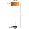 Steinhauer Stang verstelbare vloerlamp met E27-fitting voor woonkamer en slaapkamer, 160 cm