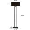 Steinhauer Stang moderne vloerlamp voor woonkamer E27 160 cm met schakelaar