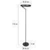 Steinhauer Mykty LED vloerlamp, moderne verstelbare leeslamp voor woonkamer