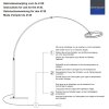Steinhauer Ringlux LED verstelbare booglamp vloerlamp modern 2-lichts eetkamer