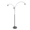 Steinhauer Sparkled Light 3-lichts verstelbare boogvloerlamp modern voor woonkamer