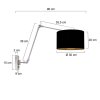 Steinhauer Prestige Chic zwenkarm wandlamp met kap, leeslamp voor bank, E27