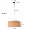 Steinhauer Sparkled Light verstelbare eetkamer hanglamp, rond 50 cm, sfeervol